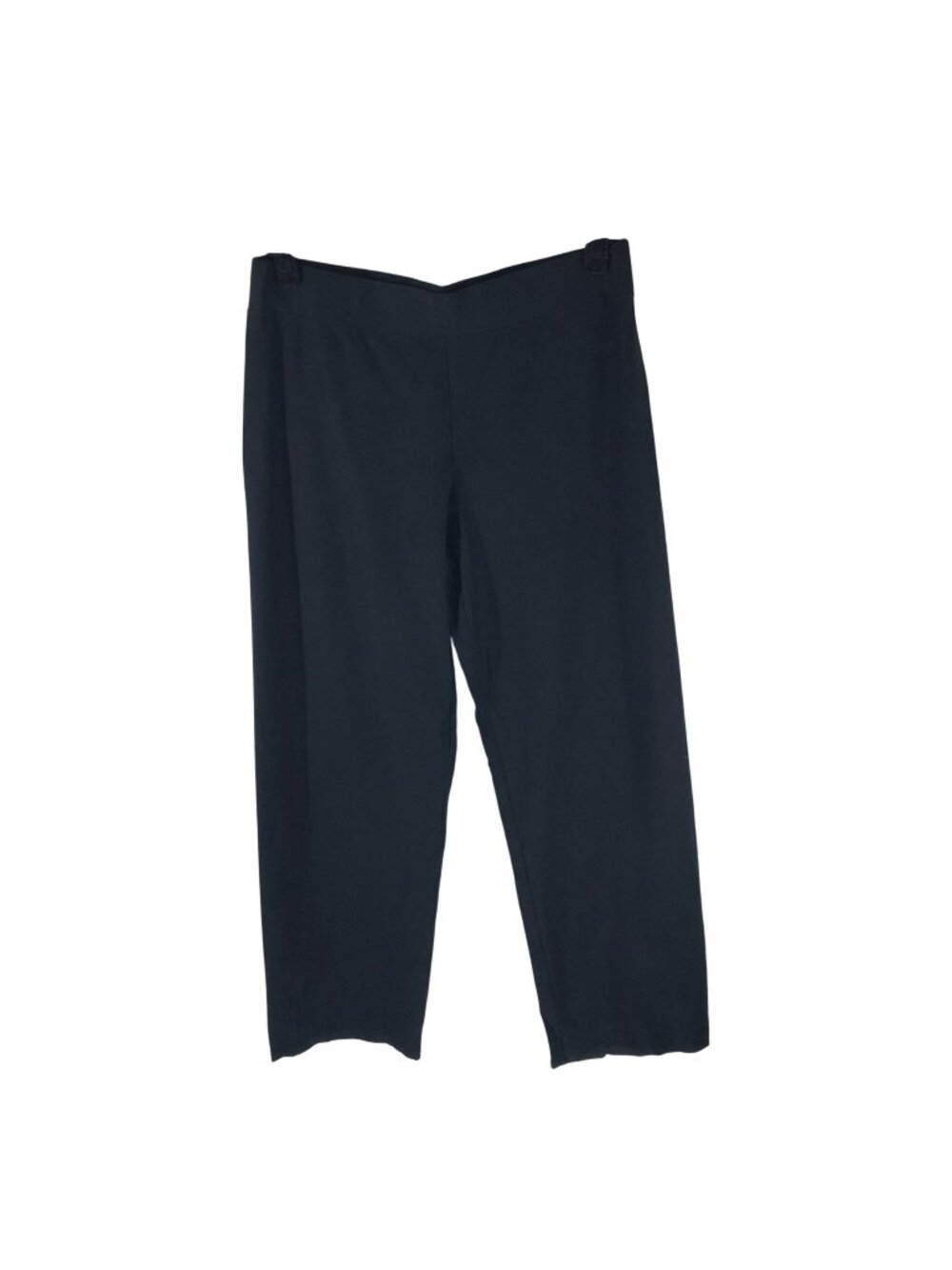 Eileen Fisher Womens Black Stretch Pull On Pants M USA Made Minimalist Capsule